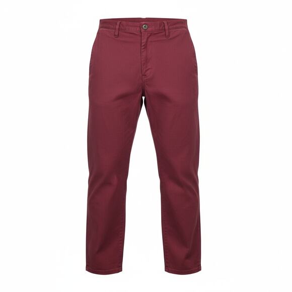 14th & Union Flat Front  Chino Pant Red Men's 34x30 - Picture 2 of 9